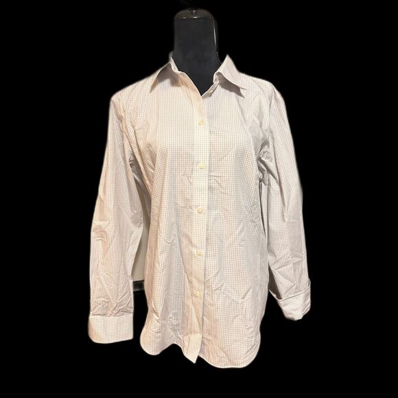 Devon & Jones Ladies' Crown Woven Collection Gingham Check XL (Silver) D640W - Picture 6 of 11